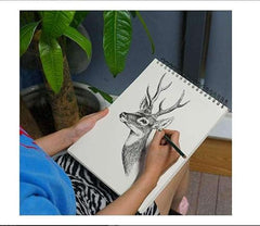 WARYLOV A5 Spiral Sketch Book, 50 Sheets, Acid-Free Drawing & Sketching Paper Pad for Drawing, Doodling and Art Work