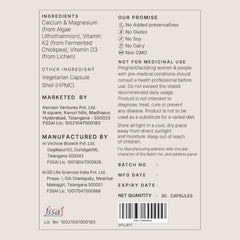 Earthful Multivitamin for Teen|100% Plant Not Synthetic|With Vit C,D & Calcium for Complete Nutrition for Growth,Immunity & Strong bones|30 Iron & 30 Calcium Tablets - 30 Day Pack, 50 grams