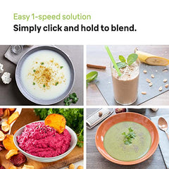 Braun MultiQuick 1, Powerful 450W Hand Blender, Made in Europe, EasyTwist Technology, Lightweight, Stainless Steel German Design, Dishwasher Safe, Make Baby Food, Chutney, Smoothie, Soup, MQ10.000P
