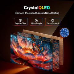coocaa Frameless 138 cm (55 inch) Frameless QLED Ultra Smart Google TV 55Y74 Pro