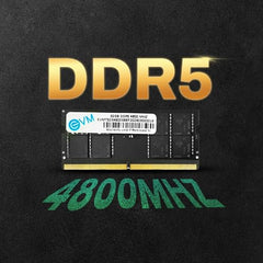 EVM 16GB DDR5 Desktop RAM Memory | 4800MHz | PC5-38400 | Long-DIMM | 288-Pin | CL19 | 1.1V Low Voltage | High Speed Performance | Intel & AMD Compatible | 10 Year Warranty (EVMT16G4800U88P)
