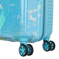 Kamiliant by American Tourister ATHER | Printed Trolley Bag Set of 3 (55+68+79 cms) for Travel|Hard Case Polypropylene (PP) Suitcase|360° 8-Wheel Spinner Luggage Trolley|Combination Lock | Black