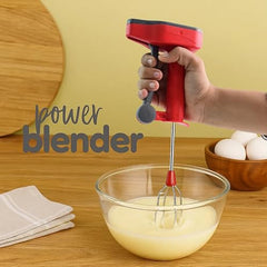 SUPERMOM Hand Blender 1 Pc – Manual Multipurpose Handheld Blender with Stainless Steel Whisk for Coffee, Egg Beating, Churning, Cream and Milkshake, Compact and Easy to Clean Mixer for Kitchen Use