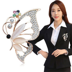 SYGA Brooch Pin Fashion Crystal Rhinestone Jewellery Pin Vintage Accessories Decoration Clothing Bouquet Brooches for Bridal Women Girl- S13
