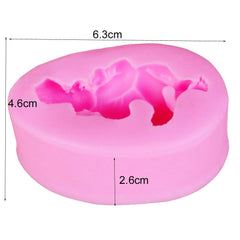 SYGA Baby Infant Silicone Cake Molds Cake Decorating Jelly Mold Fondant Chocolate Sugar Mould Handmade Soap Molds Baking Tools_Pack of 1