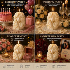 Decorative Fragrance Candle with Raised 3D Ivory Swirl Pillar Artwork | Long Burning Scented Candle for Home Décor, Living Room, Bedroom, Meditation Space, Table Decoration & Gift
