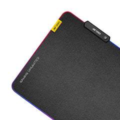 Ant Esports MP400 RGB - Gaming Mouse Pad-XL- Large Extended LED Mousepad, Anti-Slip Rubber Base with Waterproof Coating for Gamer/Office – Black.