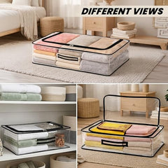 Storite Medium PVC Underbed Storage Bag with Handles Clear Window