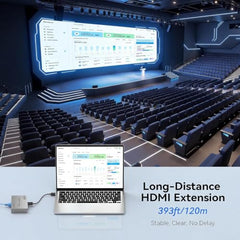 Tobo HDMI KVM Extender Cat5e/6 Rj45 60M USB HDMI KVM Switch Extension Sharing USB Mouse Keyboard Loop IR Compatible with PS-3 PS-4 X-box PC TV-TD-553H.