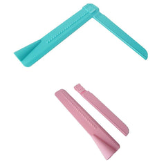 SYGA Pack of 4 Cake Scraper Smoother Cake Leveler Fondant Plastic Tool (Blue)