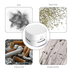5 LEAFé : JOURNEY TO HEALTH Panda Mini Vacuum Cleaner for Desk (with Nozzle), 500 Pa Powerful Suction, USB Rechargeable Handheld Table Dust Cleaner for Keyboard, Laptop, Car Interior