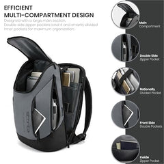 Storite Premium 15.6 Inch Laptop Backpack for Men & Women (Grey)