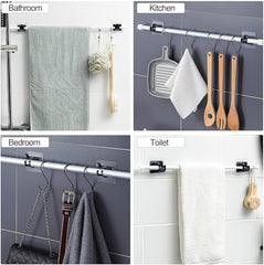 Shivstor 15 Pack Self Adhesive WallHook Heavy DutyHook for Hanging Without Drilling Transparent Nail Free StickyHook Strong Wall Hanger Set of 15 FlowerHook for Kitchen Bathroom Home Storage