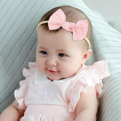 SYGA Baby Nylon Headband Bow Head Flower Children's Headwear Hair Accessories Set Of 3 Pcs (HairBand 3 - Color 1)