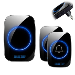 SYGA Smart One For Two Wireless Doorbell 2 Buttons Home AC Digital Doorbell Waterproof Doorbell Music Doorbell(SQUARE-2TRANSMITER)