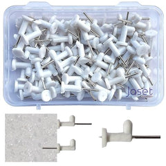 Sahmbi Innovations Wall Mounting Nails/Hooks (Regular-Small) – Multi Purpose, Non-Trace Invisible, No Drill Installation for Hanging Light Weight Photo Frames, Wall Clocks, Keys – Pack of 100 Pieces