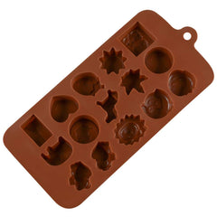 SYGA 15-Cavity Cute Animal Shap Chocolate Silicon Mould Candy Mould