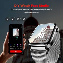 boAt Storm Call 3 w/TBT Navigation, Daily Activity Tracker, DIY Watch Face Studio,700+ Active Modes, 1.83" (4.6 cm) HD Display Fitness Smart Watch for Men & Women(Black Metal)