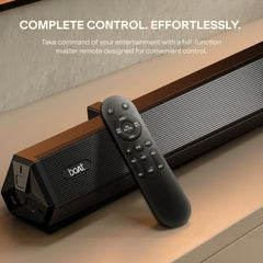 boAt Aavante Bar Prime B450 with Dual Subwoofers and Rear Speakers, 450W RMS Output, 5.2 Channel, Multi-Connectivity, EQ Modes, & BT v5.4 Soundbar with Powerful Signature Sound (Core Black)