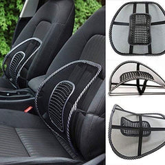 MONARCHIE Mesh Ventilation Nylon Back Rest with Lumbar Support Mesh Cushion Pad, Universal Back Lumbar Support Chairs for Office Chair, Home, Car, Seat to Relieve Pain (Pack of 2)