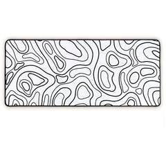 SPIN CART Large Gaming Mouse pad, Long XXL Extended Desk Table Mat Mousepad for Laptop PC Computer (Abstract Blue)