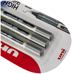uni-ball Eye UB157 0.7 mm Roller Ball Pens, Black Ink, Pack of 3