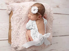 MOMISY Baby Photography Props, Dress & Headband for Kids Parties Anniversaries Photography, White