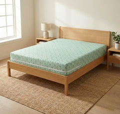 HOMEKART Premium Cotton 220TC 78 x 72 x 8 King Size Double Bed Mattress Cover Protector with Zip/Chain|Provides All Around Protection - 1 pc Multicolor (Grey, 78 x 72 x 8)