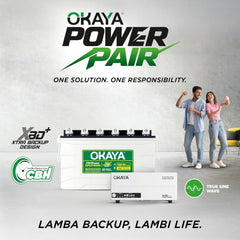 Okaya Inverter with Battery Combo for Home, Office & Shops | ATSW 1700 12V Pure Sine Wave Inverter 1450VA with 36 Months Warranty & OPSJT19048 160Ah Battery with 48 Months Warranty