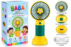 Funstars Mini Portable Hand Fan USB Type-C Rechargeable(Green)