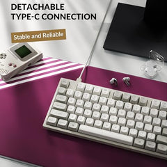 Keychron C1 Pro 8K Wired Custom Keyboard, RGB Backlit, Silent Red Switch
