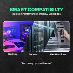 EVM 16GB DDR5 Desktop RAM Memory | 4800MHz | PC5-38400 | Long-DIMM | 288-Pin | CL19 | 1.1V Low Voltage | High Speed Performance | Intel & AMD Compatible | 10 Year Warranty (EVMT16G4800U88P)
