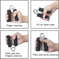 MOMISY Foam Hand Grip Strengthener/Training/Hand Exercise/Hand Gripper/Forearm Exerciser for Finger Exercise/Gym Workout Equipment to Use in Home and Gym for Men/Women (Blue)