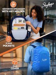 Skybags Pace 30L Laptop Backpack (Upto 15.6"), 3 Compartments, Black