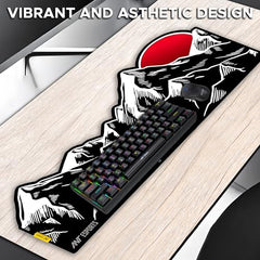 Ant Esports Snow Dragon Unique Mouse Pad Gaming Mouse Pad Extended Mouse Mat for Mouse Keyboard with Stitched Edges Waterproof Non-Slip Base Mousepads for Office Home Shop Gaming Extra Large_Blue
