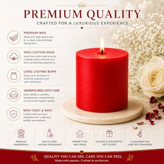 C Lal & Sons Silver Pillar Candle 2x2 Inch | Long Burning Decorative Wax Candle | 20H Burn Time | Unscented Candle for Home Décor, Wedding Decoration, Prayer, Meditation, Festivals & Romantic Ambience