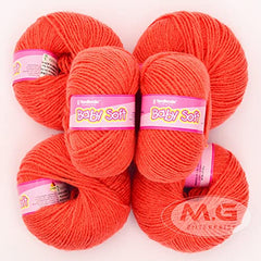 M.G ENTERPRISE MG Baby MelonKnitting Wool 200 Wool Thread for Crochet & DIY Craft Projects