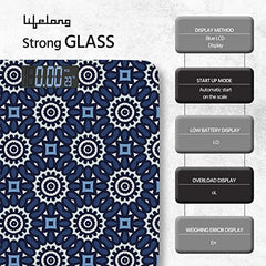 Lifelong Bloom LLWS54 Body Weighing Scale (Indian Cultural Series - Rajasthan Rural)|Digital Weight Machine for Body Weight|Thick Tempered Glass with LCD Display|Bathroom Weighing Scale (Multicolor)