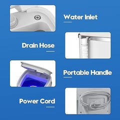 HOMEAPPY Mini Top Loading Washing Machine || Steel Drum Portable Washing Machine with Anti Bacterial Function of Blue UV Light Rotary Controller for Compact Laundry || Washing Underwear Baby Clothes