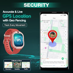 sekyo Neo Fit -India's 1st AI Smart Watch for Kids | AI Learning Assistant, 4G Video Call, GPS, Health & Activity Tracker, Smart Habit Reminder| Edu-Games, Step Count, Camera, Parent Control App