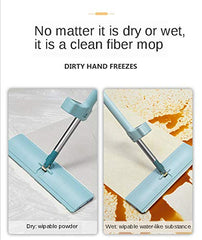 Syga Microfiber Wet and Dry Floor Cleaner Mop (130 x 40 x 13 cm, Light Green)