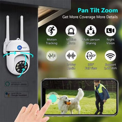 Maizic Smarthome Mini Fox 5MP UHD Wi-Fi Indoor CCTV Camera for Home with Color Night Vision, Motion Tracking, Two Way Talk and Multi Users View