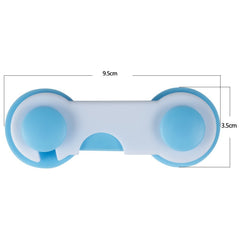 SYGA 12 Pcs Baby Safety Locks | Child Proof Cabinets, Drawers, Appliances, Toilet Seat, Fridge and Oven | Tools Not Required | Uses Dual Adhesive Tape with Adjustable and Latch System (Blue)