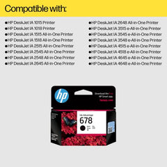 HP 678 Black Original Ink Advantage Cartridge