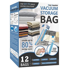 16 Travel Compression Bags Vacuum Packing, Roll Up Travel Space Saver Bags for Luggage, Cruise Ship Essentials (6 Large Roll/6 Medium Roll/4 Small Roll)