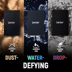 Lexar Armor SL700 Portable SSD, 1TB, up to 2000MB/s Read, up to 2000MB/s Write, Compatible w/Type-C Laptops, iPhone 15, Smartphones, Tablets, PS5, Xbox, USB 3.2 Gen 2x2, Slim and Lightweight