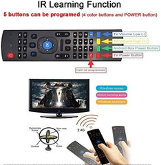 BEEBIRD Voice Air Mouse Remote Controller with Keyboard - 2.4 Ghz Wireless Connection, Intelligent Learning (IR), Voice Control Air Fly Smart Remote for PC, Smart TV, Android TV Box