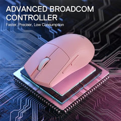 Redragon M916 PRO 3-Mode Wireless Gaming Mouse, 49G Ultra-Light 26K DPI Gamer Mouse w/Ergonomic Natural Grip Build, Full Programmable Buttons, Software Supports DIY Keybinds & DPI
