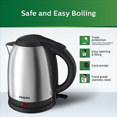 Philips HD9373/00 1.5L Capacity | 25% thicker body for longer life, triple safe auto cut off