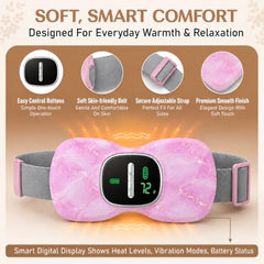 BRONTIX Period Cramp Relief Massager, Cordless Heating Pad